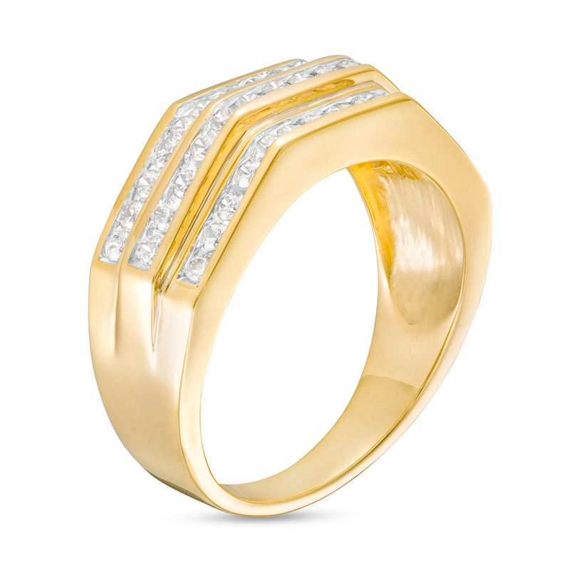 Main Image 3 of 1 CT. T.W. Diamond Wedding Band in 10K Gold