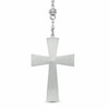 Thumbnail Image 1 of Men's Rosary Necklace in Two-Tone Stainless Steel - 24"