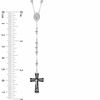 Thumbnail Image 3 of Men's Rosary Necklace in Two-Tone Stainless Steel - 24"