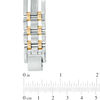 Thumbnail Image 3 of 1/4 CT. T.W. Diamond Bracelet in Two-Tone Stainless Steel - 8.75"