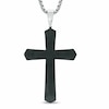 Thumbnail Image 1 of Men's Lord's Prayer Tablet Cross Pendant in Two-Tone Stainless Steel - 24"