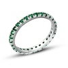 Thumbnail Image 2 of Emerald Eternity Band in 14K White Gold