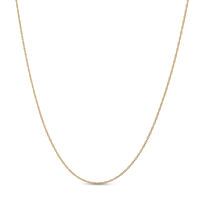 Main Image 1 of 0.76mm Rope Chain Necklace in Solid 14K Gold - 18"