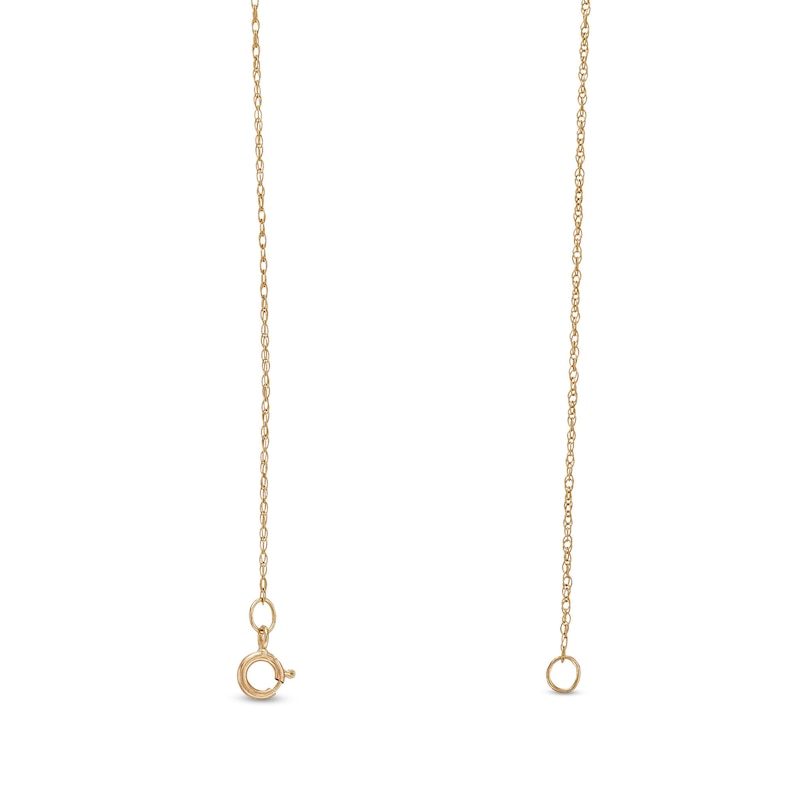 0.76mm Rope Chain Necklace in Solid 14K Gold - 18"