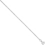 Thumbnail Image 1 of Ladies' 0.76mm Rope Chain Necklace in Solid 14K White Gold - 16"