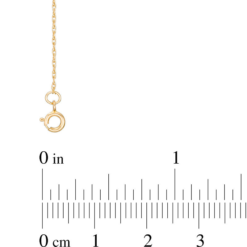 0.8mm Rope Chain Necklace in Solid 14K Gold - 18"