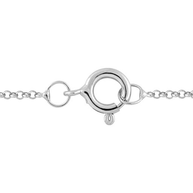 Main Image 2 of Diamond Accent Palm Tree Pendant in 10K White Gold