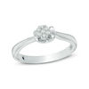 Thumbnail Image 0 of Cherished Promise™ 1/20 CT. T.W. Composite Diamond Collar Promise Ring in Sterling Silver