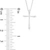 Thumbnail Image 2 of Diamond Accent Cross Pendant in 10K White Gold