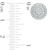 Thumbnail Image 1 of 1/2 CT. T.W. Multi-Diamond Layered Circle Stud Earrings in 10K White Gold