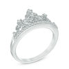 Thumbnail Image 1 of 1/5 CT. T.W. Diamond Tiara Ring in Sterling Silver