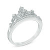 Thumbnail Image 2 of 1/5 CT. T.W. Diamond Tiara Ring in Sterling Silver