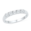 Thumbnail Image 3 of 1/6 CT. T.W. Diamond Bubble Bridal Set in Sterling Silver