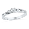 Thumbnail Image 1 of Diamond Accent Trio Promise Ring in Sterling Silver