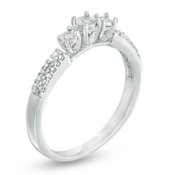 Trilani Dames Ring in 925/- Sterlingzilver met briljantgeslepen