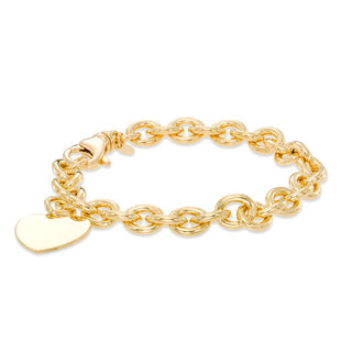 gold and silver chain bracelet