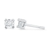 Thumbnail Image 1 of 1/20 CT. T.W. Diamond Solitaire Stud Earrings in 10K White Gold