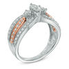 Thumbnail Image 1 of 1 CT. T.W. Marquise Diamond Past Present Future® Ring in 14K Two-Tone Gold
