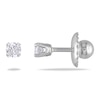 Thumbnail Image 1 of 1/10 CT. T.W. Diamond Solitaire Stud Earrings in 14K White Gold