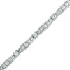 Thumbnail Image 1 of Lab-Created White Sapphire Bracelet in Sterling Silver - 7.25"