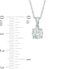 Thumbnail Image 3 of Lab-Created White Sapphire Pendant, Ring and Stud Earrings Set in Sterling Silver - Size 7