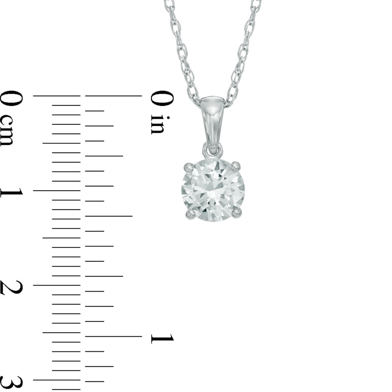 Lab-Created White Sapphire Pendant, Ring and Stud Earrings Set in Sterling Silver - Size 7