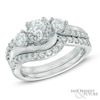 Thumbnail Image 0 of 1-1/4 CT. T.W. Diamond Past Present Future® Bridal Set in 14K White Gold