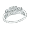Thumbnail Image 2 of 1-1/2 CT. T.W. Princess-Cut Diamond Frame Past Present Future® Ring in 14K White Gold