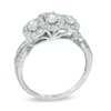 Thumbnail Image 1 of 1 CT. T.W. Certified Oval Diamond Past Present Future® Ring in 14K White Gold (I/I1)
