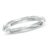 Thumbnail Image 1 of Ladies' 2.5mm Knife Edge Comfort Fit Wedding Band in 14K White Gold