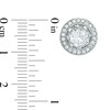 Thumbnail Image 3 of Multi-Gemstone and Lab-Created White Sapphire Frame Earrings and Jacket Set in Sterling Silver
