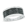 Thumbnail Image 0 of 1/2 CT. T.W. Black Diamond Multi-Row Ring in Sterling Silver