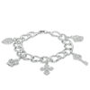 Thumbnail Image 2 of Crystal Charm Bracelet in White Rhodium Brass - 7.5"