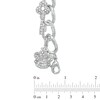 Thumbnail Image 3 of Crystal Charm Bracelet in White Rhodium Brass - 7.5"