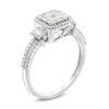 Thumbnail Image 1 of 1/2 CT. T.W. Composite Diamond Square Frame Collared Ring in 10K White Gold