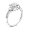 Thumbnail Image 2 of 1/2 CT. T.W. Composite Diamond Square Frame Collared Ring in 10K White Gold