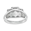 Thumbnail Image 2 of 1-1/2 CT. T.W. Certified Emerald-Cut Diamond Past Present Future® Ring in 14K White Gold (I/I1)