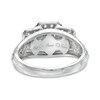 Thumbnail Image 2 of 1-1/2 CT. T.W. Certified Emerald-Cut Diamond Past Present Future® Ring in 14K White Gold (I/I1)