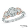 Thumbnail Image 1 of 1 CT. T.W. Diamond Frame Past Present Future® Ring in 14K Two-Tone Gold