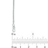Thumbnail Image 2 of 1/4 CT. T.W. Enhanced Black and White Diamond Wave Necklace in Sterling Silver - 16"