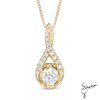 Thumbnail Image 1 of Sirena™ 3/8 CT. T.W. Diamond Twisting Teardrop Pendant in 14K Gold