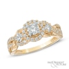 Thumbnail Image 0 of 1 CT. T.W. Diamond Past Present Future® Twist Ring in 14K Gold