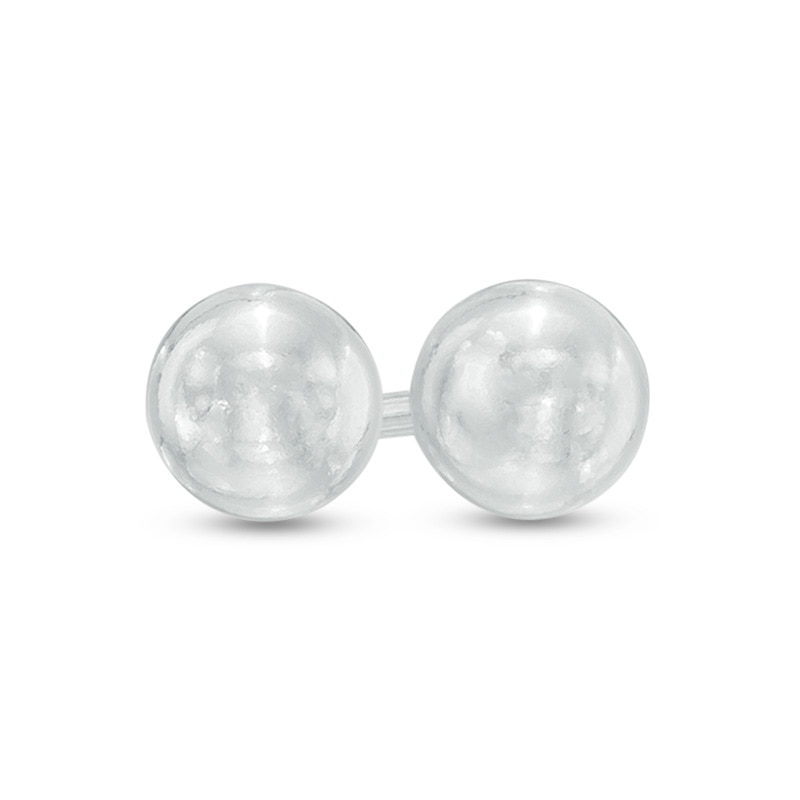 5.0mm Ball Stud Earrings in Sterling Silver