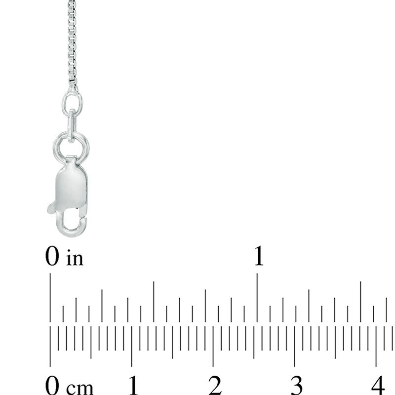Main Image 2 of Ladies' 1.1mm Box Chain Necklace in Sterling Silver - 16"