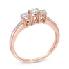 Thumbnail Image 1 of 1/2 CT. T.W. Diamond Past Present Future® Ring in 14K Rose Gold