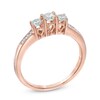 Thumbnail Image 1 of 1/2 CT. T.W. Diamond Past Present Future® Ring in 14K Rose Gold