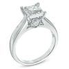 Thumbnail Image 2 of 1 CT. T.W. Princess-Cut Diamond Engagement Ring in 14K White Gold (J/I3)