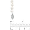 Thumbnail Image 4 of 6.5-7.0mm Freshwater Cultured Pearl and Lab-Created White Sapphire Four-Piece Set in Sterling Silver-Size 7