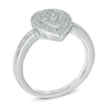 Thumbnail Image 2 of Diamond Accent Beaded Teardrop Ring in Sterling Silver