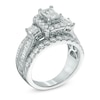 Thumbnail Image 1 of 3 CT. T.W. Certified Emerald-Cut Diamond Frame Ring in 14K White Gold (I/I1)